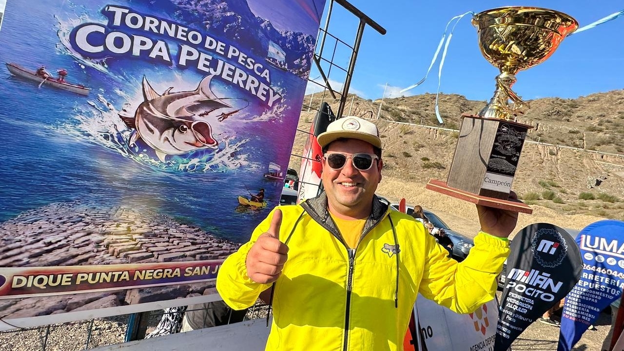 Un capitalino se quedó con la Copa Pejerrey 2026 en el Dique Punta Negra