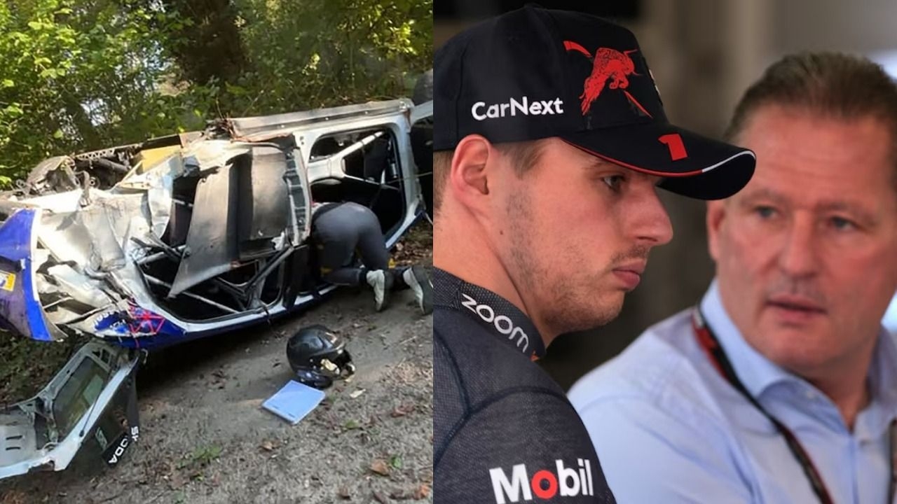 Impactante accidente del padre de Max Verstappen en un rally