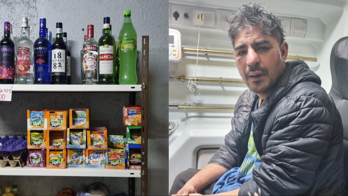 Robó un fernet y los vecinos le dieron una paliza: quedó hospitalizado y detenido
