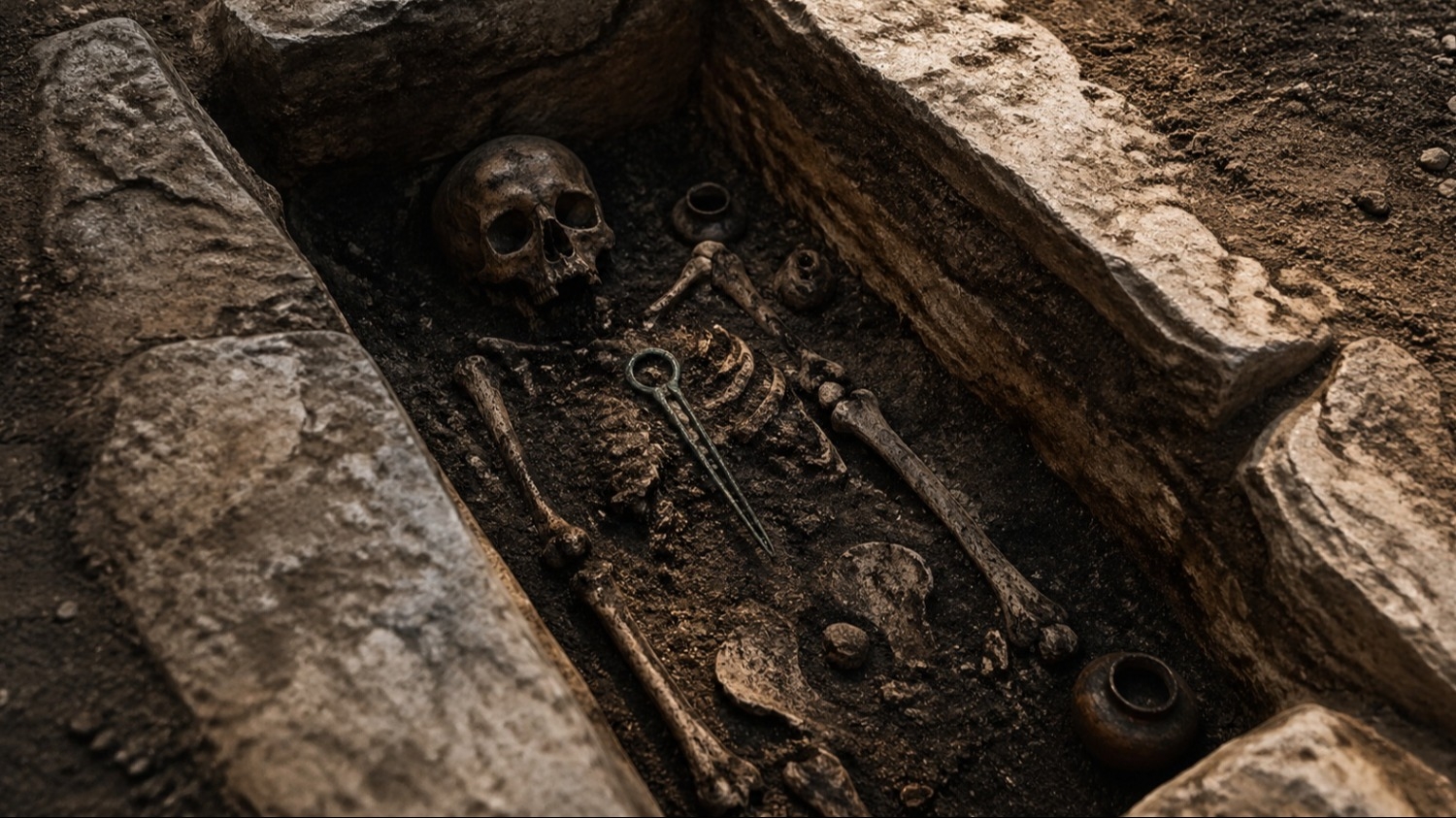 Hallan una tumba intacta y un objeto imposible desata un misterio arqueológico en Bélgica