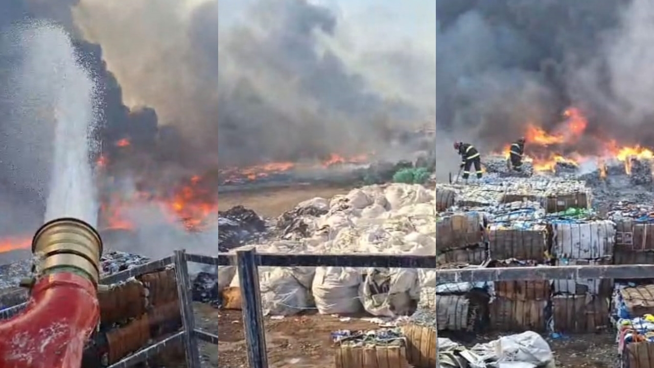 Bomberos informó que sigue el fuego en la Planta de Tecnologías Ambientales