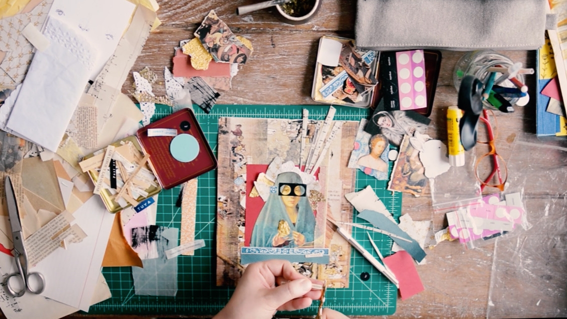 La Dirección de Bibliotecas Populares abre un espacio para explorar el arte del collage