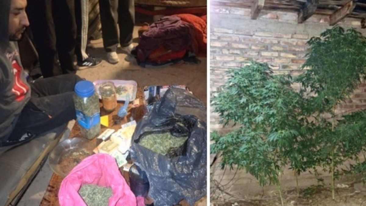 Lo buscaban por un tiroteo y lo detuvieron por tener más de 2 kilos de droga