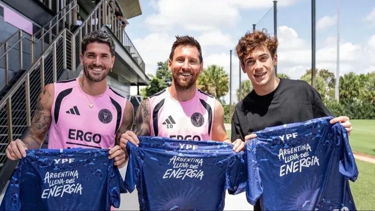 Franco Colapinto cumplió su sueño y conoció a Lionel Messi en Miami