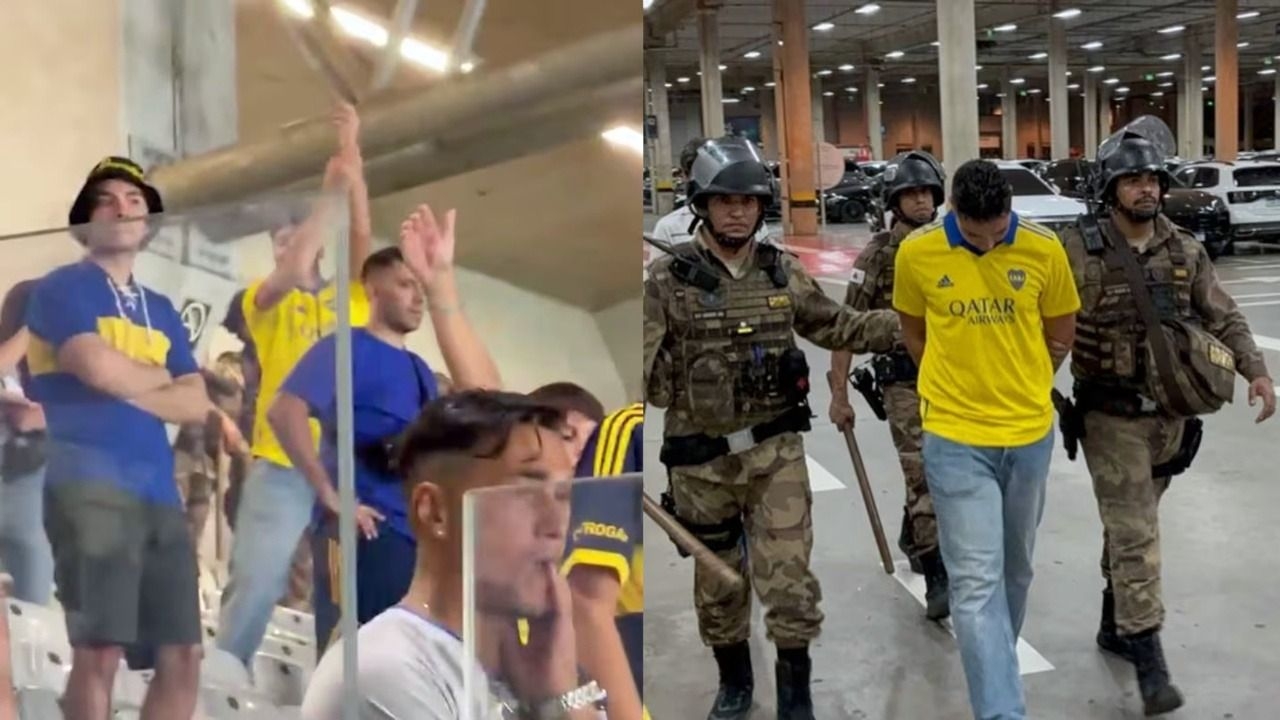 Detuvieron a un hincha de Boca en Brasil por gestos racistas