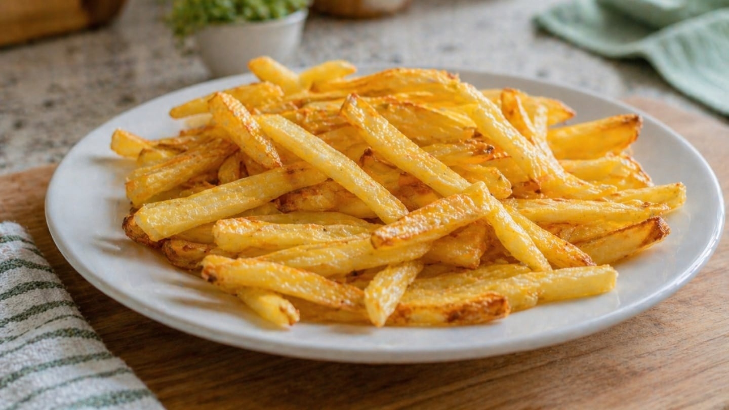 Cómo hacer papas fritas crocantes usando el microondas