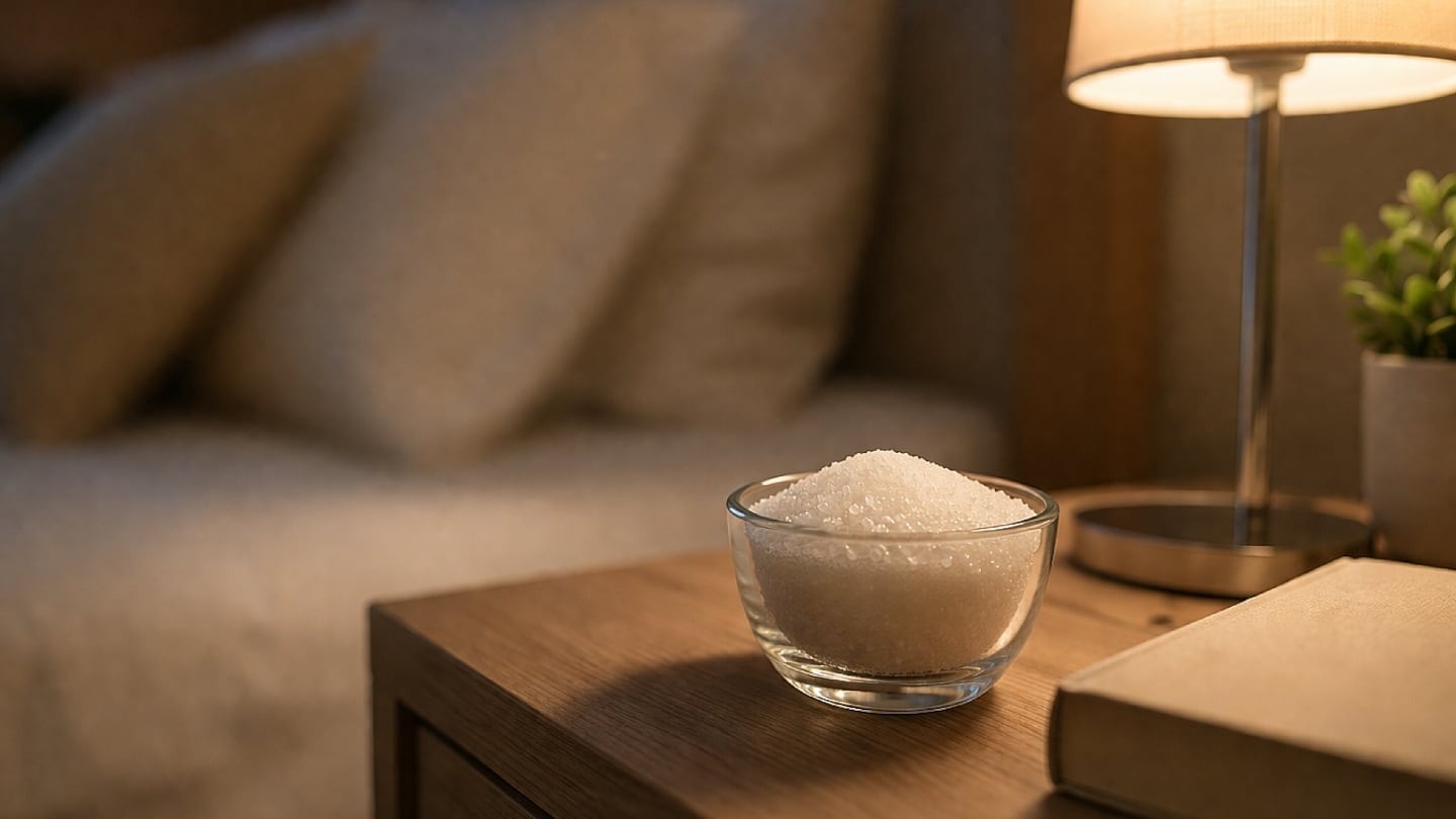 El truco del azúcar en la mesita de luz para dormir mucho mejor
