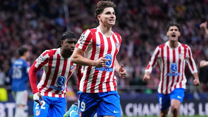 Con gol de Julián Álvarez, Atlético empató ante Arsenal en semifinales