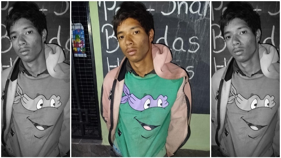 En Santa Lucía cayó un sujeto tras ser perseguido por vecinos y policías