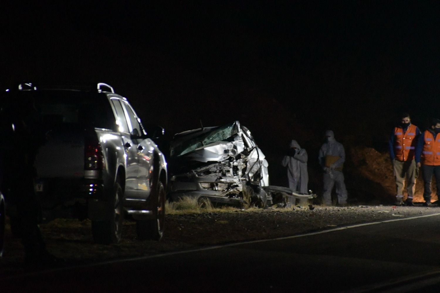 Murió un hombre tras el vuelco de una camioneta en Ruta 405