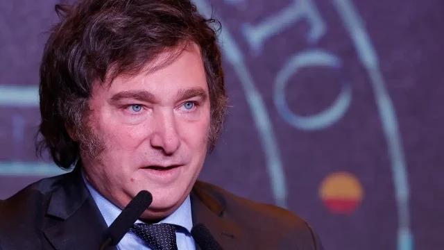 Javier Milei habló en La Rural y prometió que eliminará las retenciones
