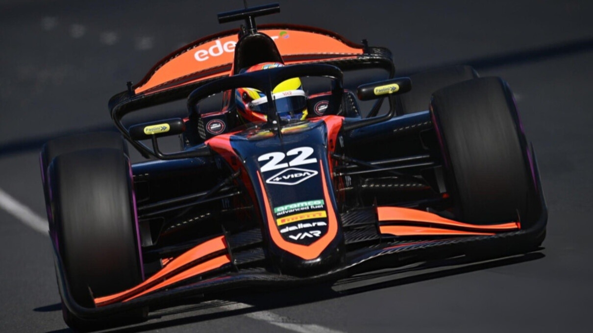 Nico Varrone se destacó en Miami y largará sexto en la Fórmula 2