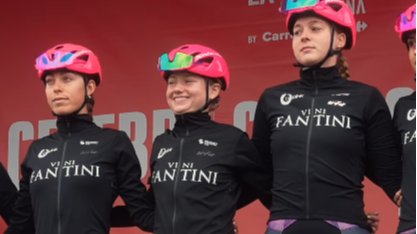 La alegría de la sanjuanina Delfina Dibella tras debutar en la Vuelta a España