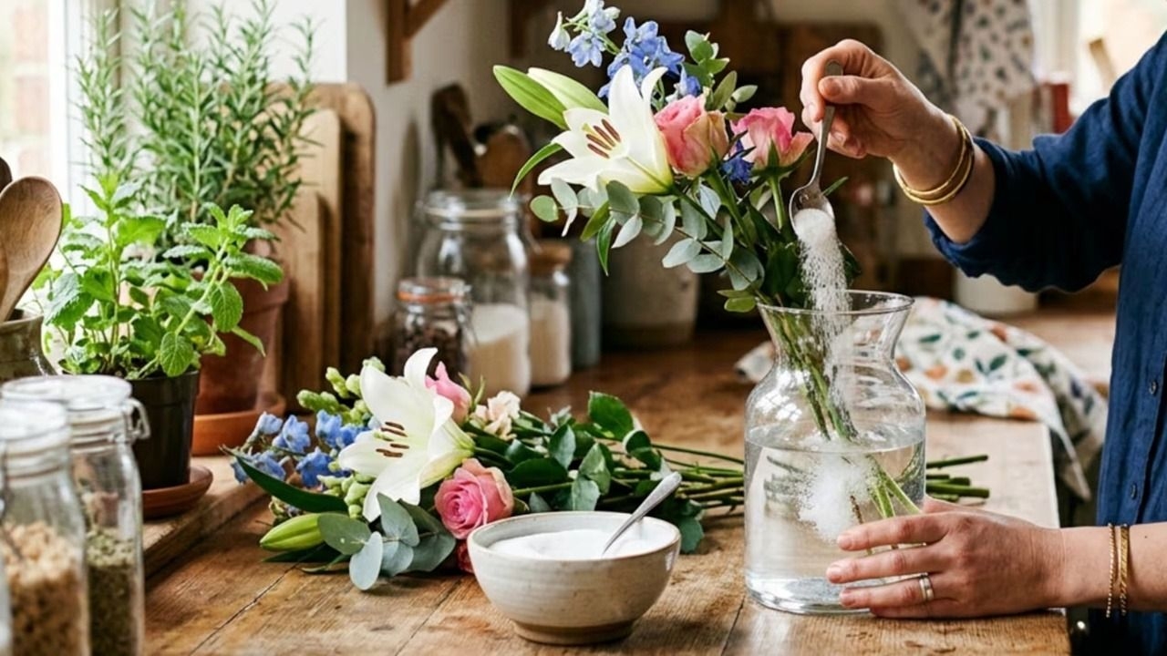 El truco del azúcar para conservar flores por más tiempo