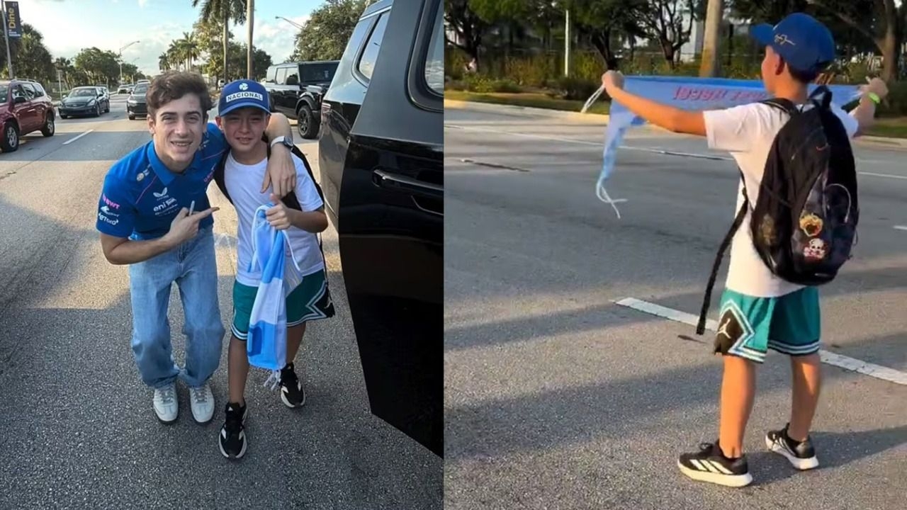 El gesto de Colapinto que emocionó a un nene argentino