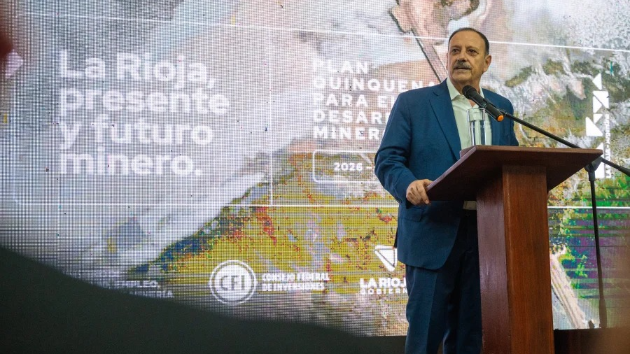 Quintela presentó el Plan Minero 2026-2030 en La Rioja 