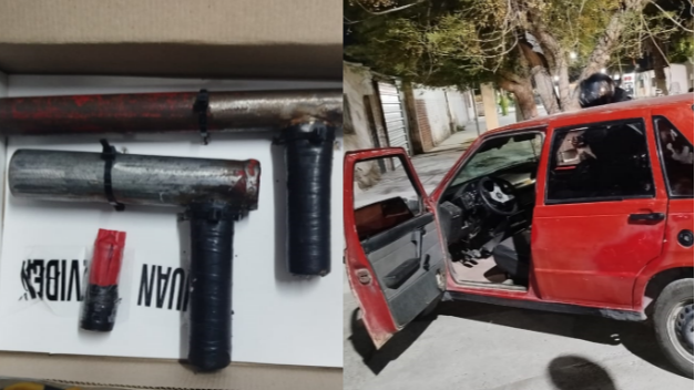 Cayó un sujeto con un arma tumbera tras una pelea en Pocito