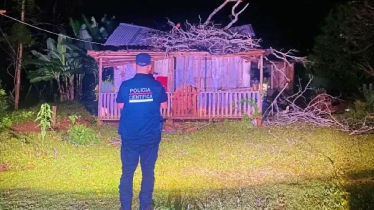 Una rama cayó sobre una vivienda y murió una beba de tres meses