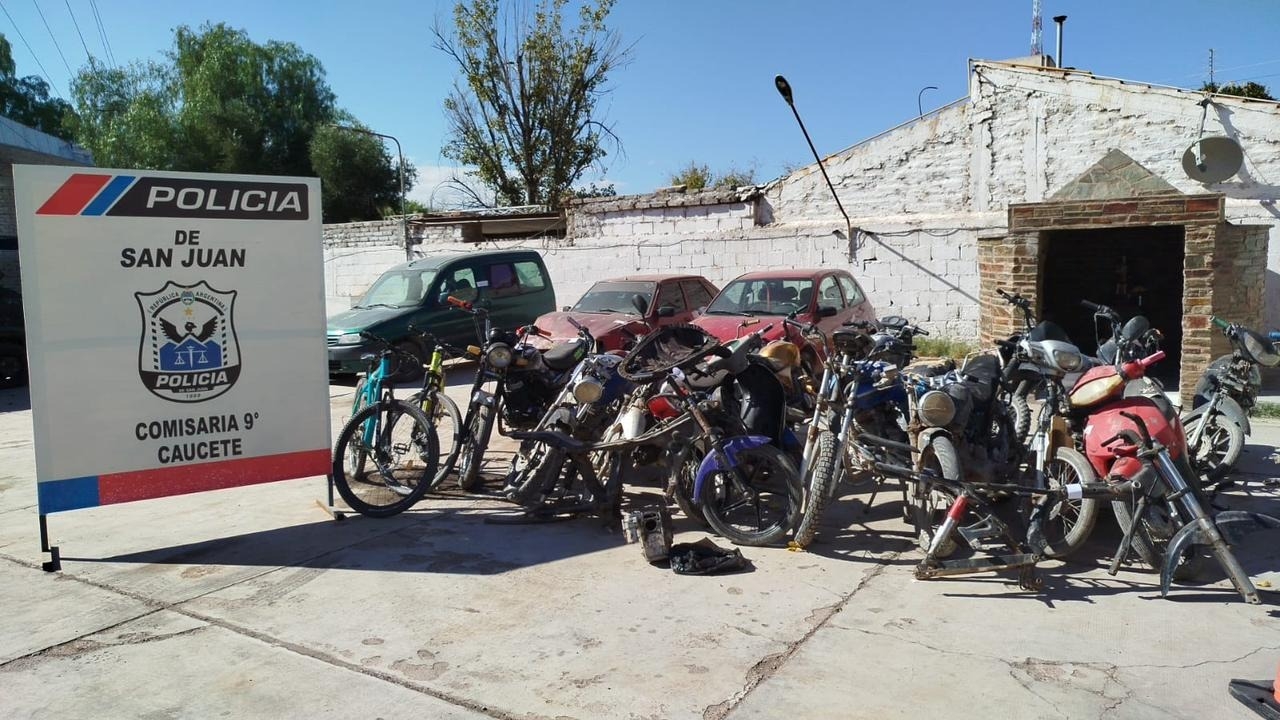 Secuestraron 18 motos en Caucete por picadas ilegales