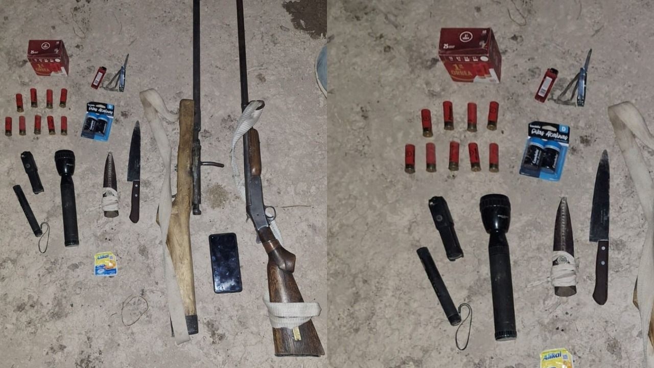 Detuvieron a dos hombres armados por presunto abigeato en Sarmiento