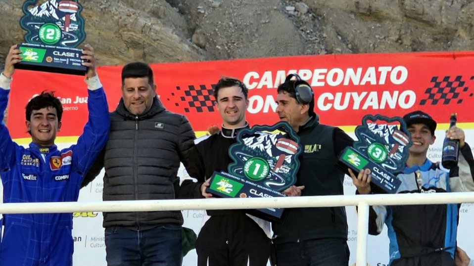Pablo Pelegrina ganó en Clase 1 y hubo podios sanjuaninos en el Zonal Cuyano