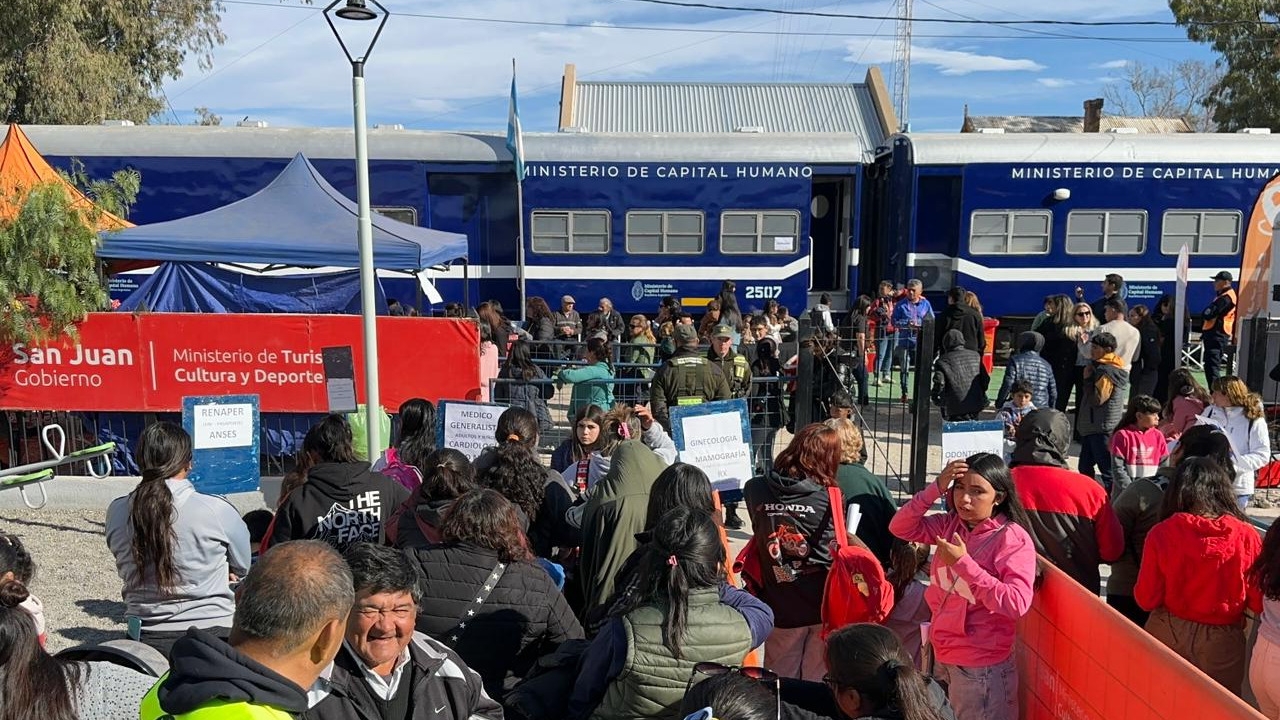 Sin Petovello, el Tren de Capital Humano desembarcó en Cañada Honda, Sarmiento