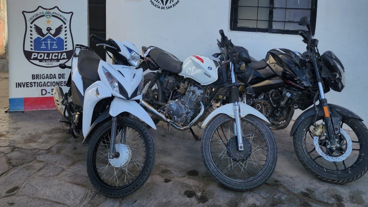 Recuperaron motos robadas en Mendoza durante controles en 25 de Mayo