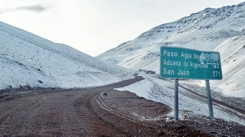 El Paso de Agua Negra permanece cerrado debido al mal tiempo