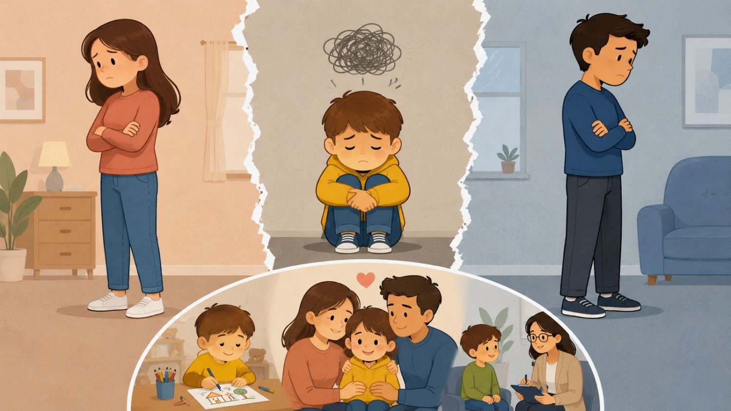 Claves para acompañar a los hijos durante una separación