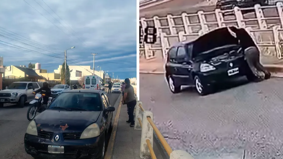 Olvidó el freno de mano y fue atropellada por su propio vehículo en Chubut