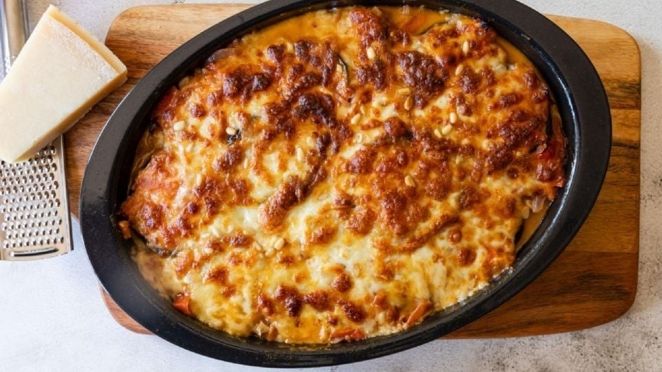 Receta de moussaka el pastel griego de berenjenas para el frío