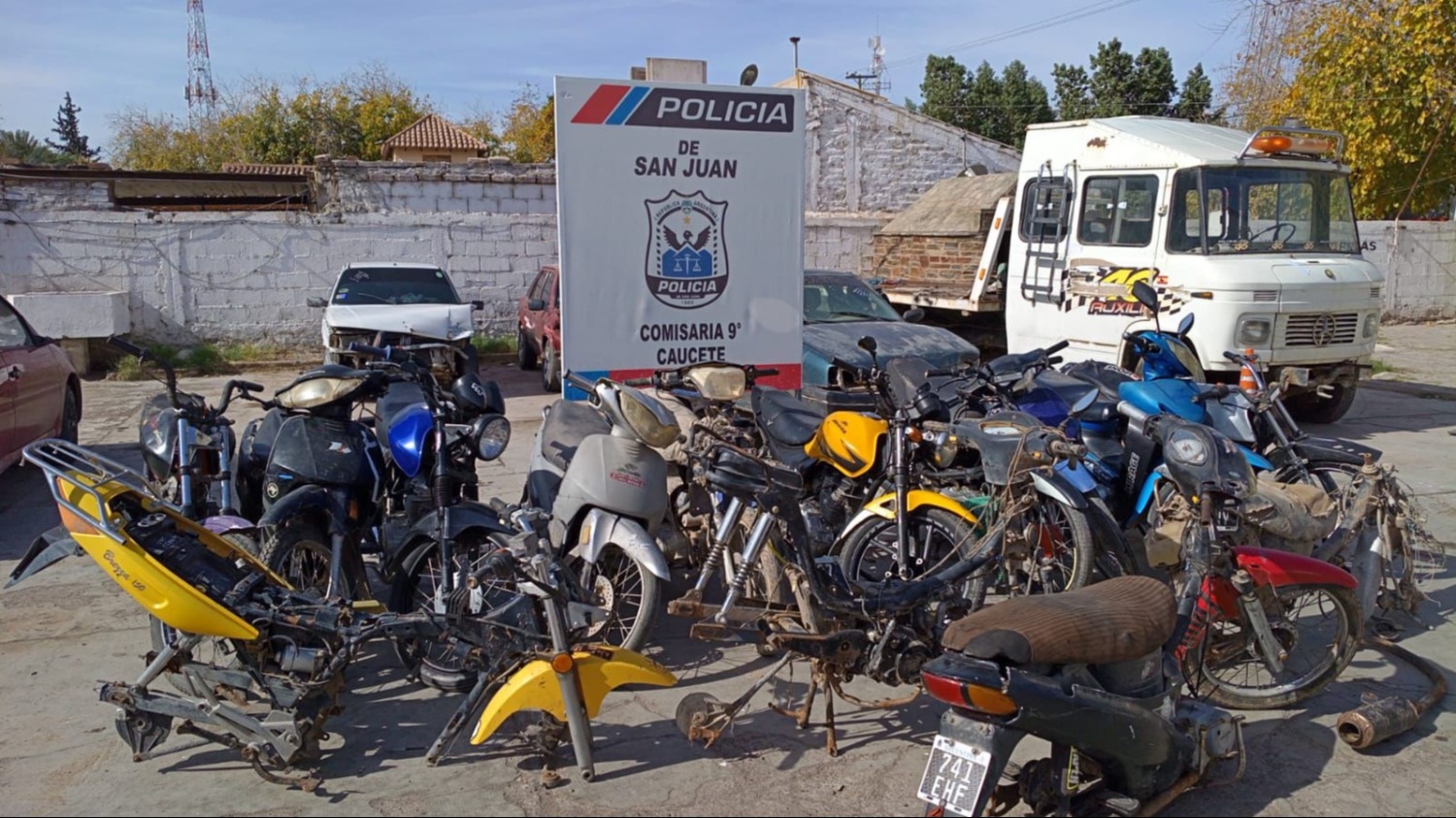 Detuvieron a seis personas y secuestraron 11 motos por picadas ilegales en Caucete