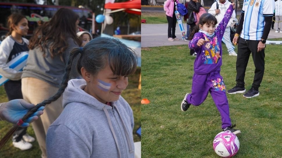 Con mucha diversión, la Caravana del Mundial "pintó" el Parque de Mayo