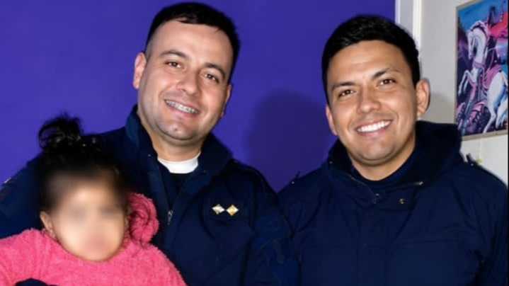 Policías salvaron a una bebé de un año que no respiraba en Caucete