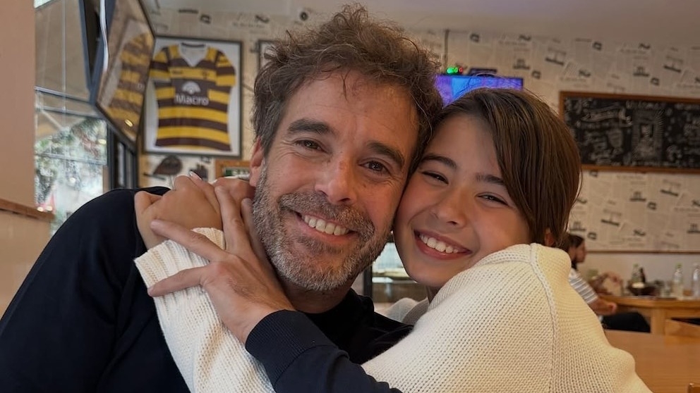 Nicolás Cabré se reencontró con su hija Rufina tras estar meses separados