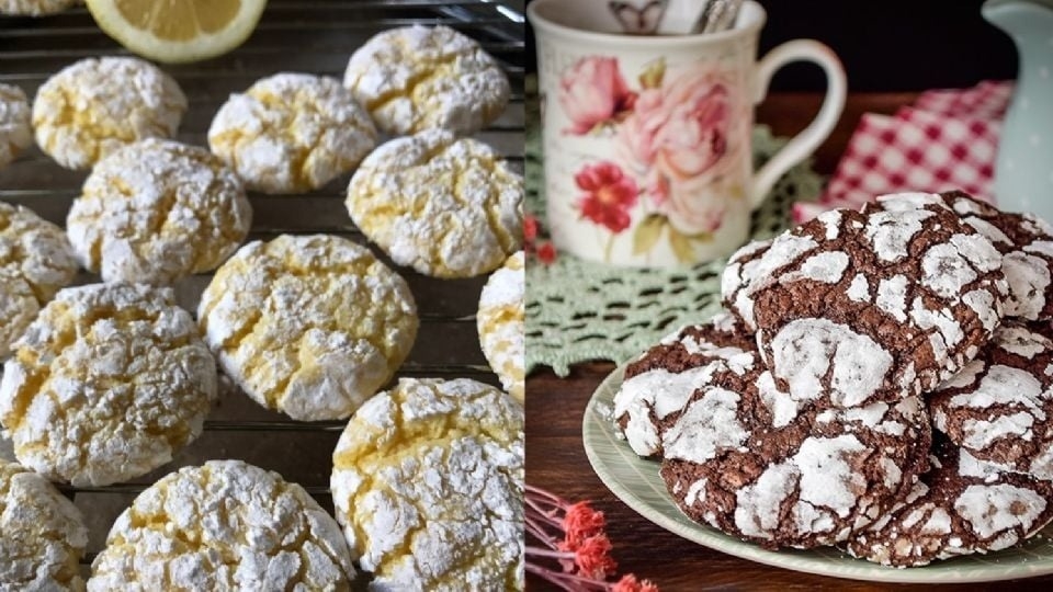 Cómo hacer galletas craqueladas de limón súper fáciles y rápidas