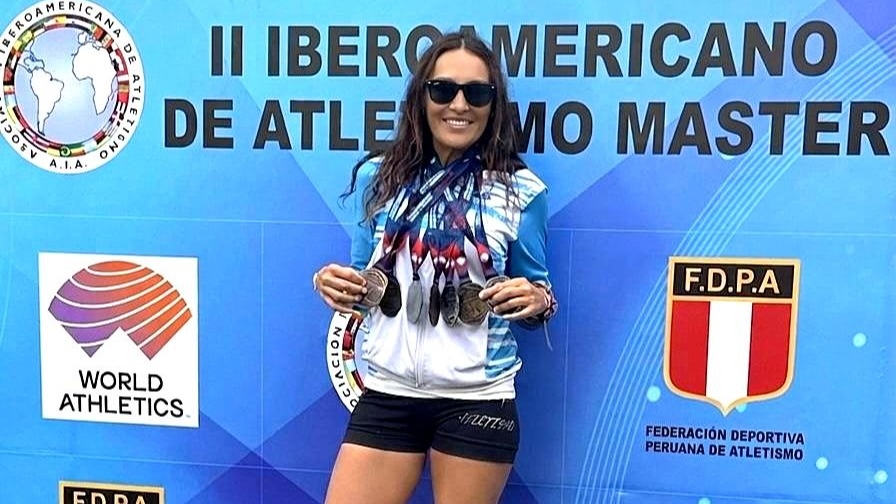 La sanjuanina Adriana Quiroga ganó siete medallas en el Iberoamericano de Atletismo