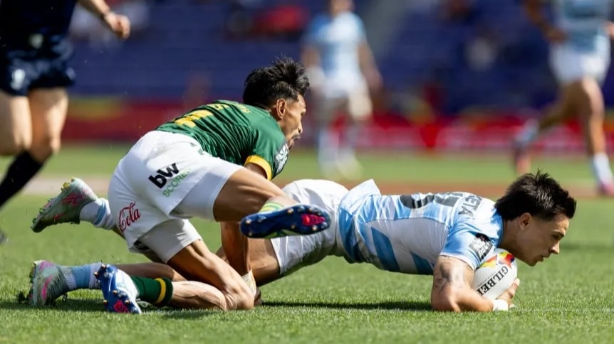 Los Pumas 7s cayeron ante Sudáfrica y ahora buscarán el bronce ante Fiji