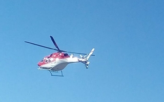 Operativo sanitario: trasladaron en helicóptero a un recién nacido prematuro