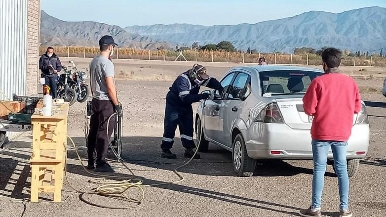 Llega a Calingasta el operativo para verificar vehículos 