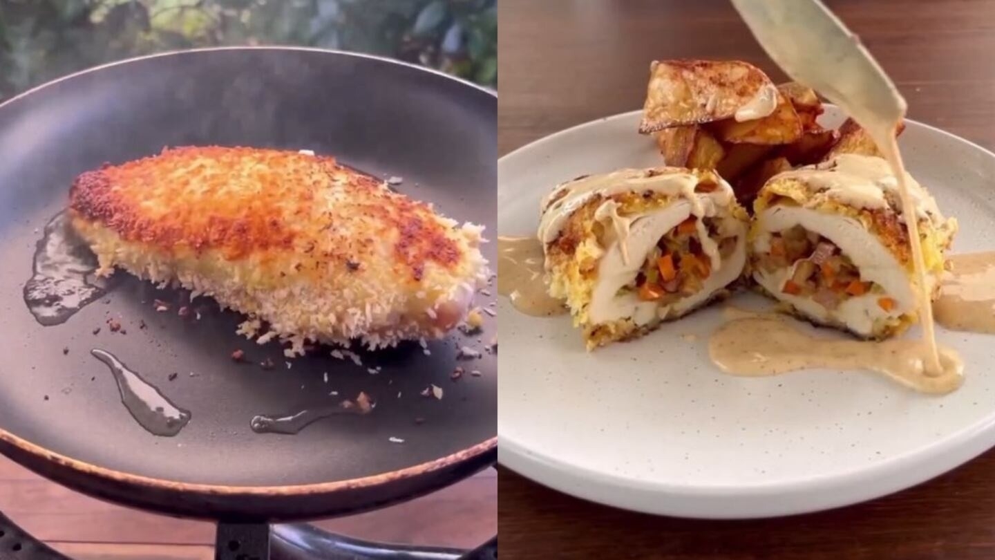 El truco infalible para lograr el pollo relleno más crocante y rico