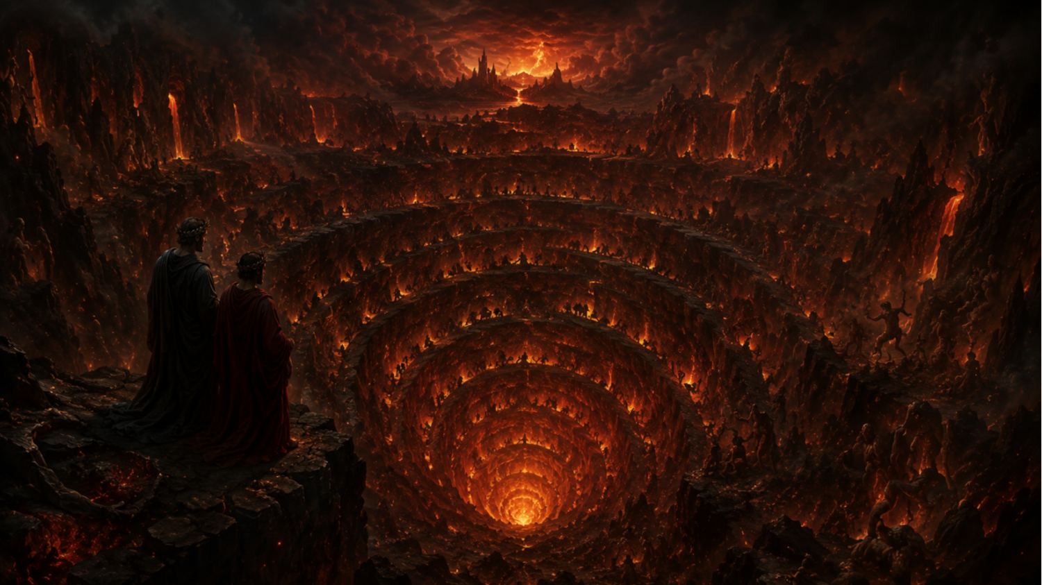 Cómo funcionan los nueve niveles del infierno de Dante y sus castigos