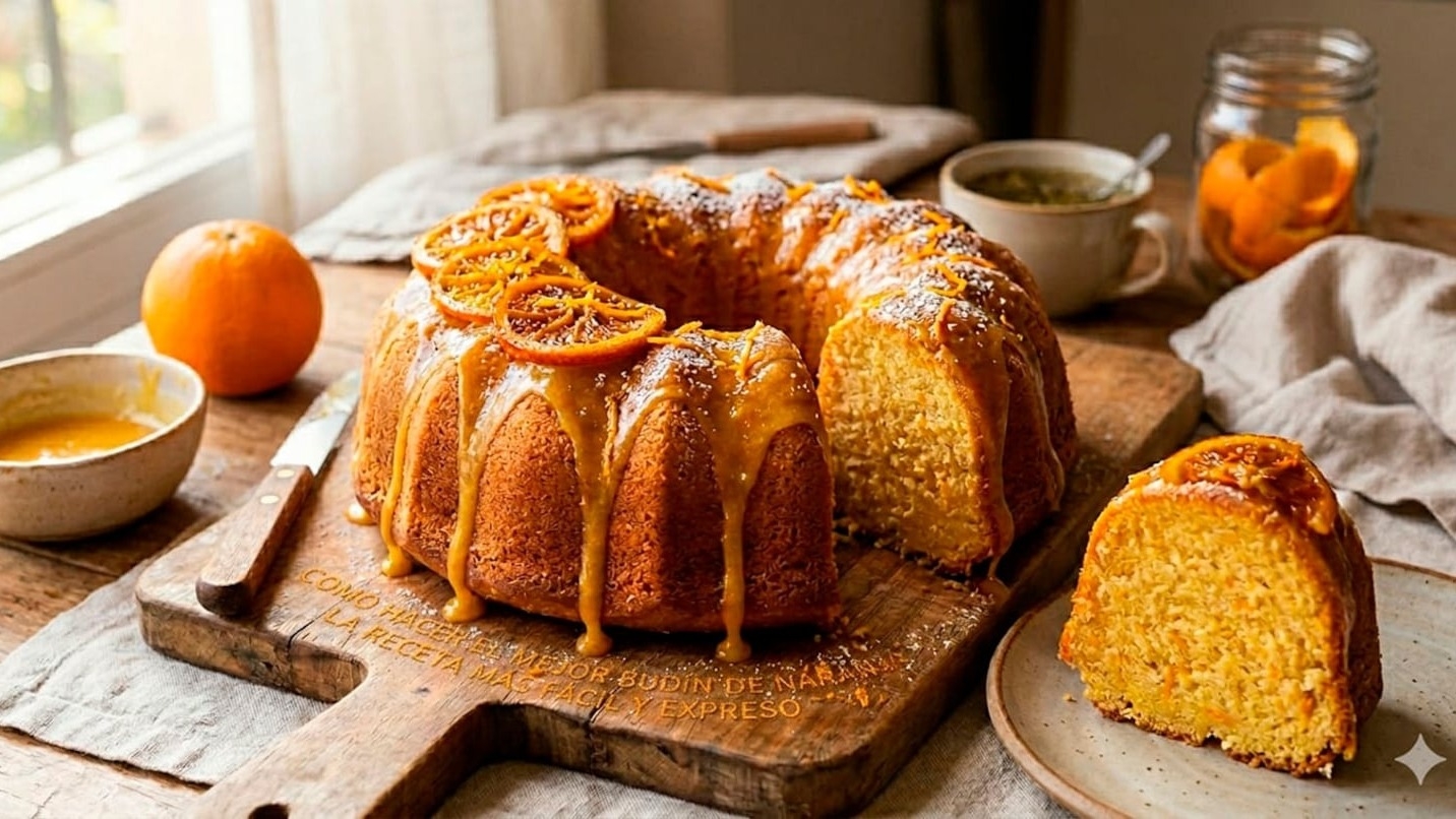 El paso a paso para lograr el budín de naranja más húmedo y rápido