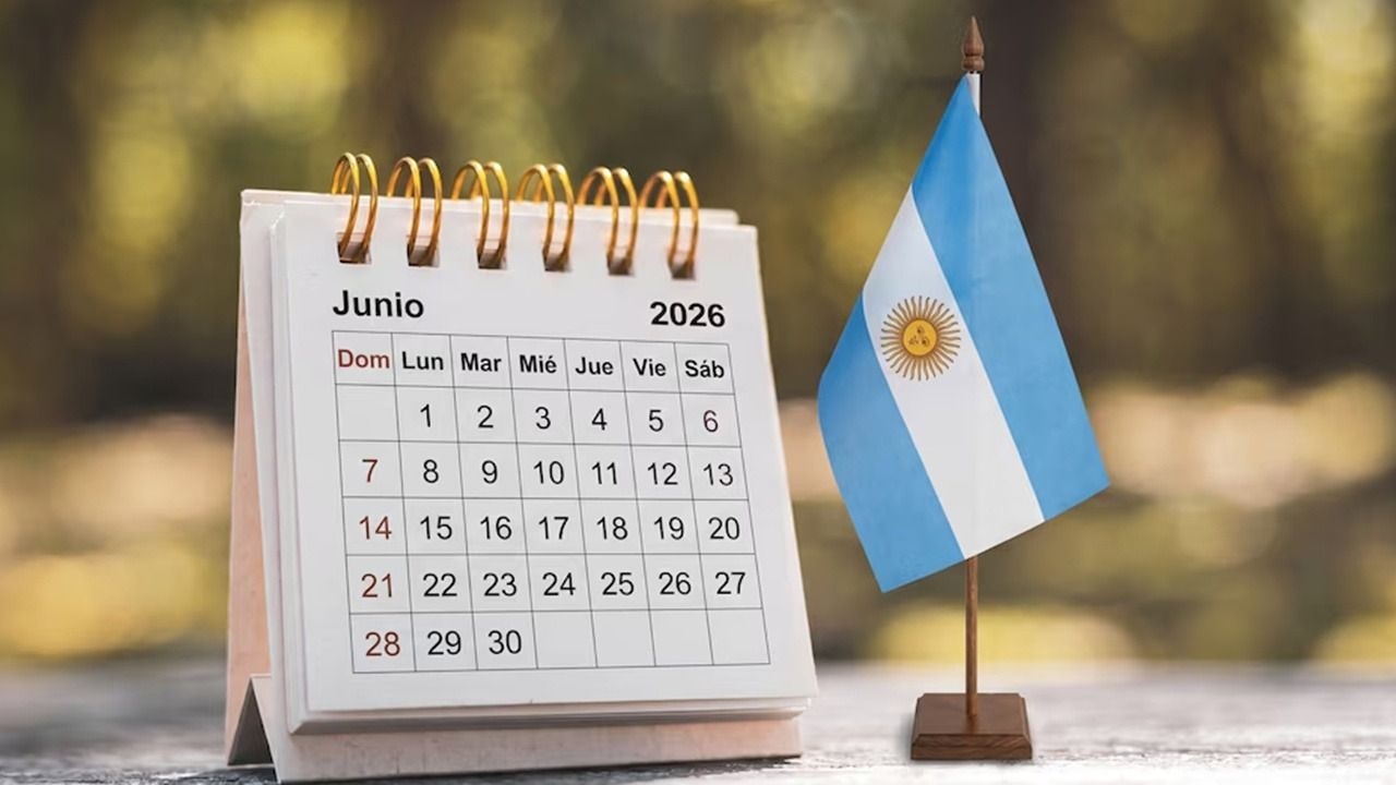 Calendario 2026: cuántos feriados hay en junio