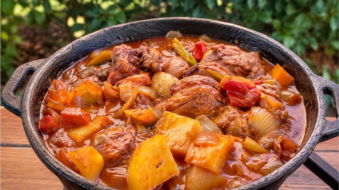 Receta de pollo a la cazadora y el secreto del vino tinto