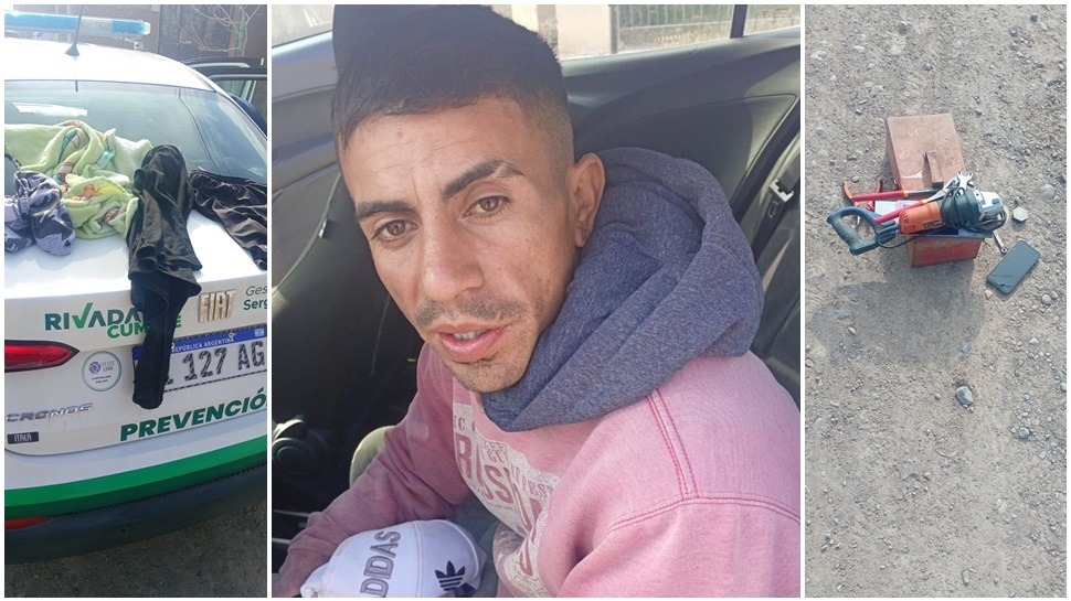 Salió de una casa donde robó y terminó detenido por un policía