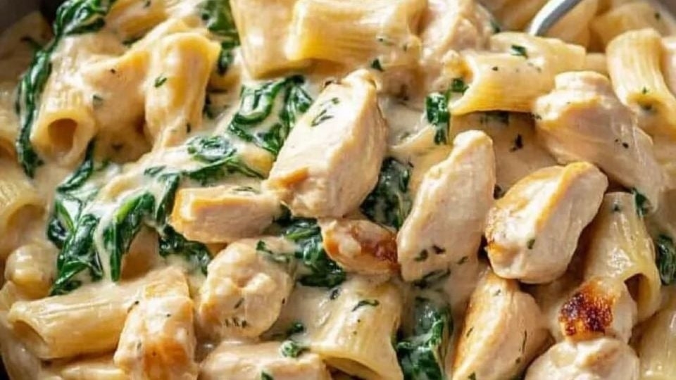 Cómo hacer la pasta toscana con pollo y espinaca más viral y rica