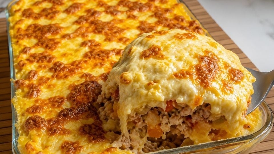 Cómo hacer pastel cremoso de pollo y calabaza al horno paso a paso