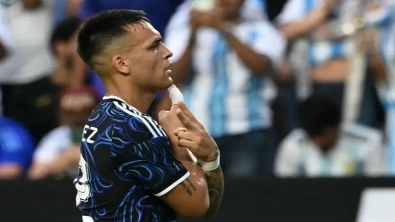 Los goles de Lautaro y Simeone para la Argentina 