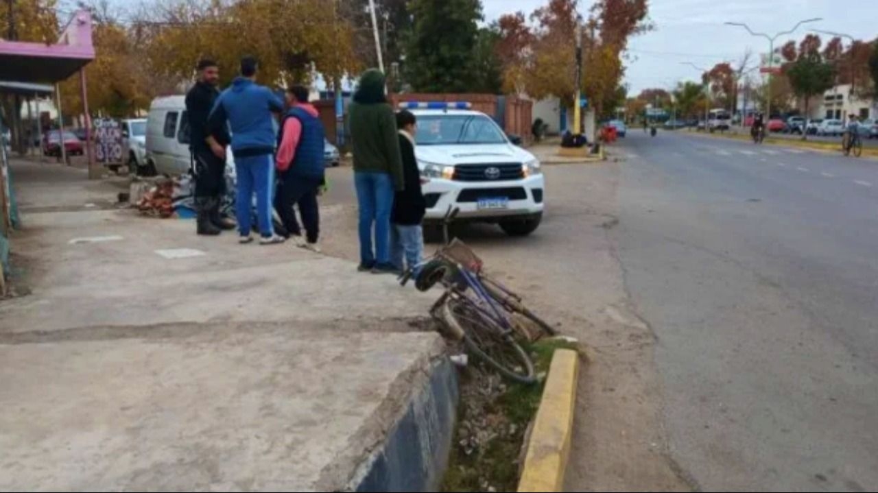 Un ciclista de 84 años resultó herido tras un choque en Caucete